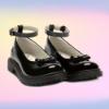 Picture of Lelli Kelly Miss LK Elsie School Shoe - Black Patent 