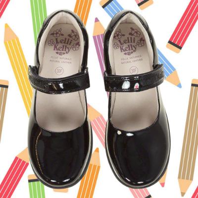 Picture of Lelli Kelly Classic School Dolly Shoe F Fit - Black Patent