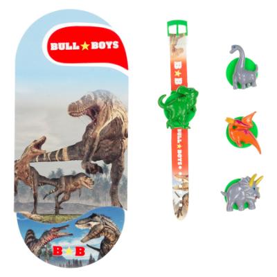 Picture of Bull Boys T Rex Dinosaur Lights Trainer - Bright Blue