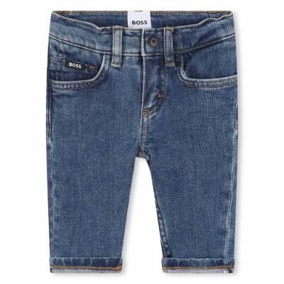 Picture of BOSS Toddler Boys Soft Denim Jeans - Mid Blue