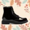 Picture of Lelli Kelly Harper Girls Ankle Boot Inside Zip - Black Patent 