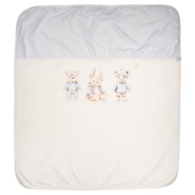 Picture of Jamiks Kids Baby Boys Tibo Swaddle/Blanket  - Ivory Blue 