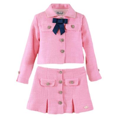 Picture of Miranda Girls Rosie Collection Jacket & Skirt Set X 2  - Rosa Pink