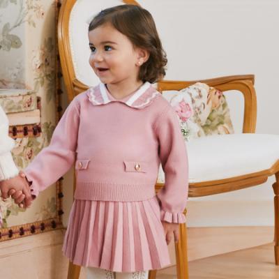 Picture of Abel & Lula Toddler Girls Winter Collection Pleated Skirt Set X 2 - Pink 