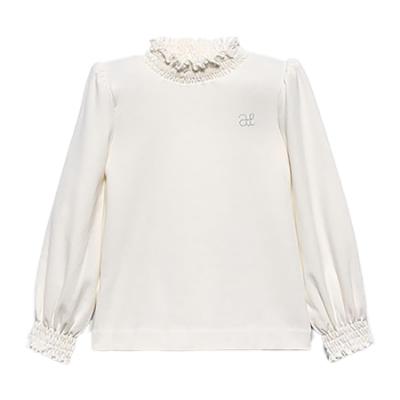 Picture of Abel & Lula Girls Winter Collection Ribbed Turtleneck - Ivory