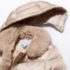 Picture of Abel & Lula Girls Winter Collection Detachable Hood Puffer  Coat - Champagne Beige