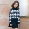 Picture of Abel & Lula Girls Winter Collection Sweater & Pleated Skirt Set X 2 - Black White