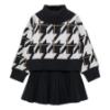 Picture of Abel & Lula Girls Winter Collection Sweater & Pleated Skirt Set X 2 - Black White