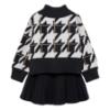 Picture of Abel & Lula Girls Winter Collection Sweater & Pleated Skirt Set X 2 - Black White