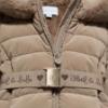 Picture of Abel & Lula Girls Winter Collection Logo Belted Coat - Camel