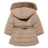 Picture of Abel & Lula Girls Winter Collection Logo Belted Coat - Camel