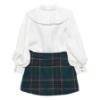 Picture of Abel & Lula Girls Winter Collection Blouse & Check Skirt Set X 2 - Green