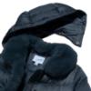 Picture of Abel & Lula Girls Winter Collection Detachable Hood Puffer  Coat - Navy Blue