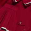 Picture of Abel & Lula Girls Winter Collection Sweater & Pleated Skirt Set X 2 - Red White Navy