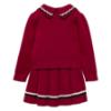 Picture of Abel & Lula Girls Winter Collection Sweater & Pleated Skirt Set X 2 - Red White Navy