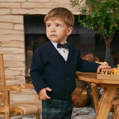 Picture of Abel & Lula Toddler Boys Winter Collection Cardigan - Navy Blue