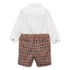 Picture of Abel & Lula Toddler Boys Winter Collection Shirt & Check Shorts Set X 3 - Camel White 