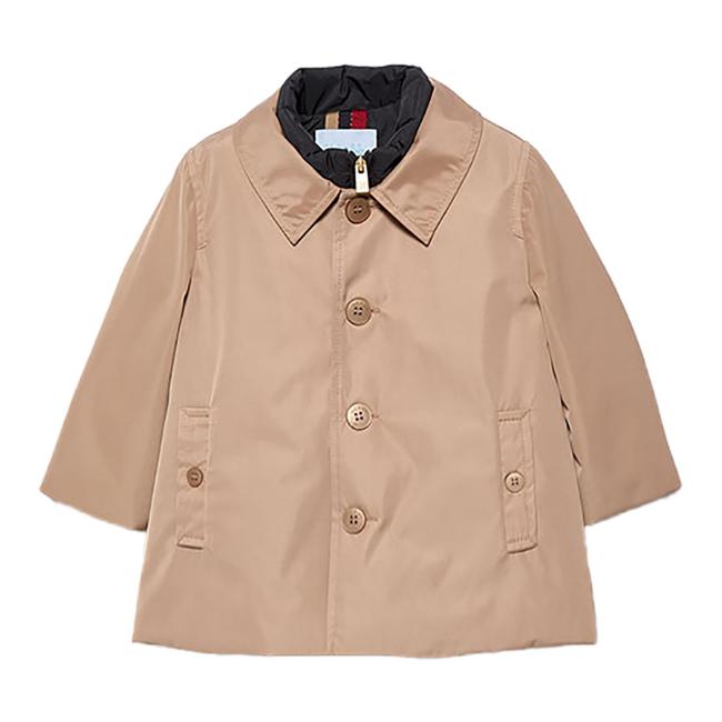 Picture of Abel & Lula Toddler Boys Winter Collection Trench Coat With Interior Vest - Beige Navy 