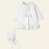 Picture of Mac Ilusion Baby Admirar Collection Girls Knitted Coat & Bonnet Set X 2 - White