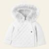 Picture of Mac Ilusion Baby Abrazar Collection Knitted Coat With Hood - White