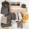 Picture of Mac Ilusion Baby Abrazar Collection Knitted Coat With Hood - Moka Brown