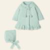 Picture of Mac Ilusion Baby Admirar Collection Girls Knitted Coat & Bonnet Set X 2 - Ambrosia Green