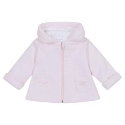 Picture of Deolinda Baby Girls Gia Padded Jacket With Hood - Baby Pink 