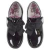 Picture of Lelli Kelly Girls Elizabeth Bow School Shoe F Fitting - Black Patent 