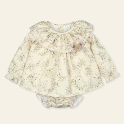 Picture of Mac Ilusion Baby Mimar Collection Girls Floral Dress & Jampants Set X 2 - Beige Lilac 