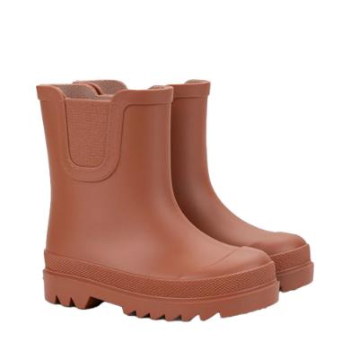 Picture of Igor Tokio Short Elastic Gusset Rain Boot - Brick 