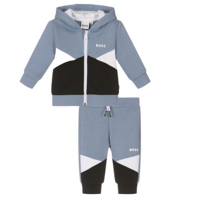 Picture of BOSS Toddler Boys Colourblock Tracksuit - Blue