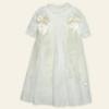 Picture of Mac Ilusion Baby Iluminar Collection Girls Ceremony Gown & Bonnet Set X 2 - Ivory