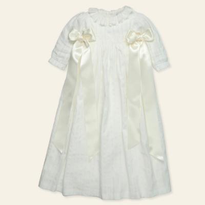 Picture of Mac Ilusion Baby Iluminar Collection Girls Ceremony Gown & Bonnet Set X 2 - Ivory