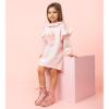 Picture of Caramelo Kids Girls Handbag Ruffle Sweatshirt Dress - Pink