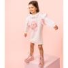 Picture of Caramelo Kids Girls Handbag Ruffle Sweatshirt Dress - Pink