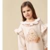 Picture of Caramelo Kids Girls Handbag Ruffle Sweatshirt Dress - Mink Beige