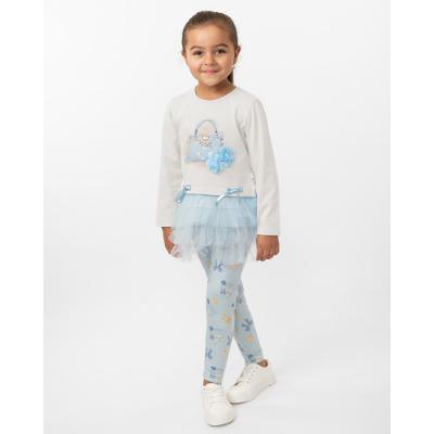 Picture of Caramelo Kids Girls Handbag Longer Tunic & Legging Set X 2 - Sky Blue