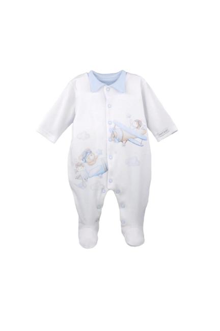 Picture of First Baby Boys  Front Fastening Planes Babygrow - Blue