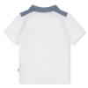 Picture of BOSS Toddler Boys Colourblock Polo Shirt - White Blue