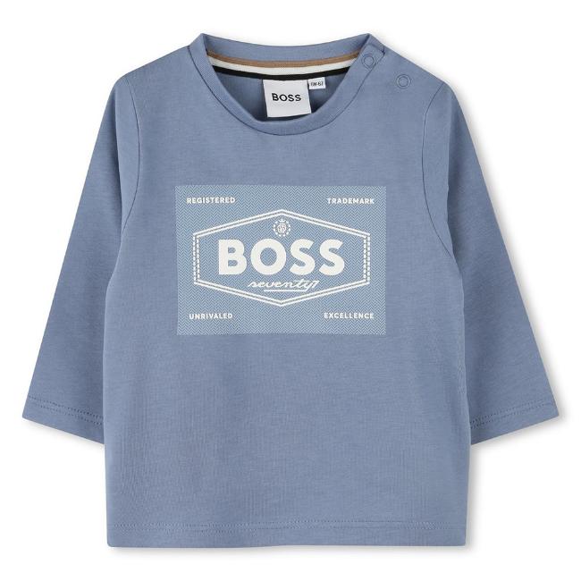 Picture of BOSS Toddler Boys Long Sleeved Graphic T-shirt - Blue