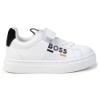 Picture of BOSS Toddler Boys Easy-On Logo Trainers - White