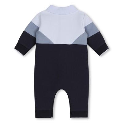 Picture of BOSS Baby Boys Colourblock Babygrow - Navy Blue