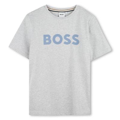 Picture of BOSS Boys Classic Logo T-shirt - Grey