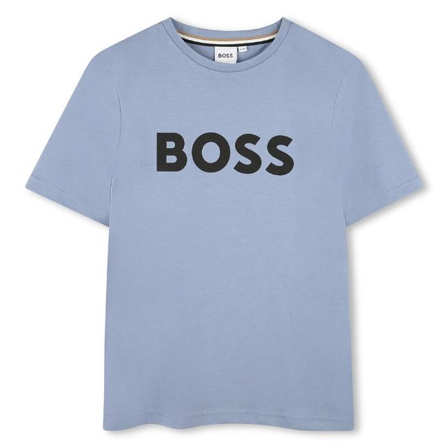 Picture of BOSS Boys Classic Logo T-shirt - Slate Blue