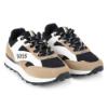 Picture of BOSS Boys Lace Up Logo Trainers - Black Beige