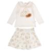 Picture of Caramelo Kids Girls Handbag Top & Skirt Set X 2 - Ivory Mink Beige