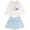 Picture of Caramelo Kids Girls Handbag Top & Skirt Set X 2 - Ivory Sky Blue