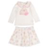 Picture of Caramelo Kids Girls Handbag Top & Skirt Set X 2 - Ivory Pink