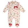 Picture of Caramelo Kids Baby Girls To Santa Brushed Cotton Christmas Pyjamas Set With Hat - Ivory 