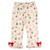 Picture of Caramelo Kids Girls To Santa Brushed Cotton Frill Christmas Pyjamas Set - Ivory Red